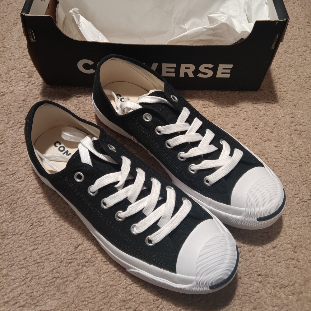 NWT - Converse Black Jack Purcell Shoes Size 6M/7.5W